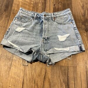 Distressed Denim Women H&M Shorts